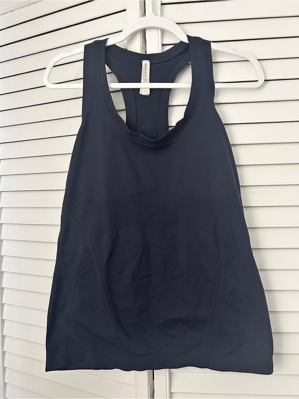 Athleta Navy Fast Track Racerback Tank Top
